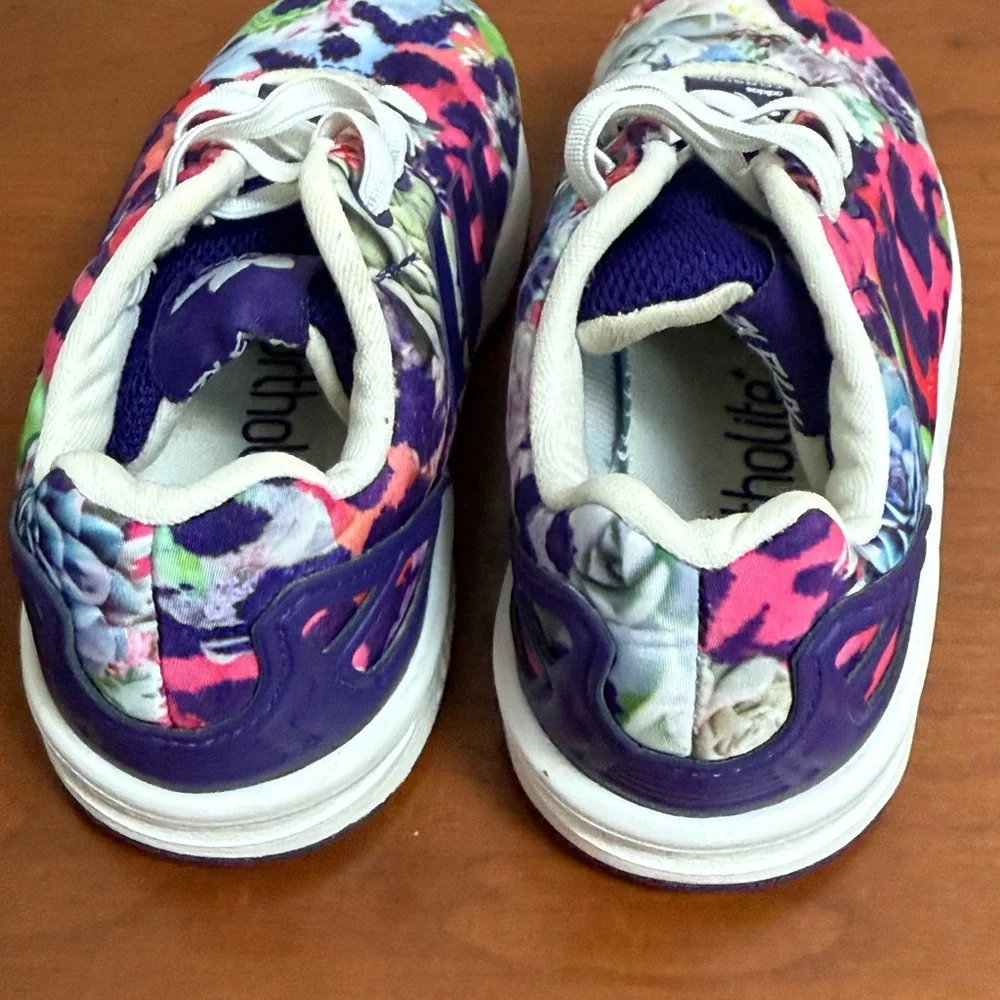 Adidas Torsion ZX Flux Ortholite Kids Floral Sneakers Purple and Pink Size 8K
